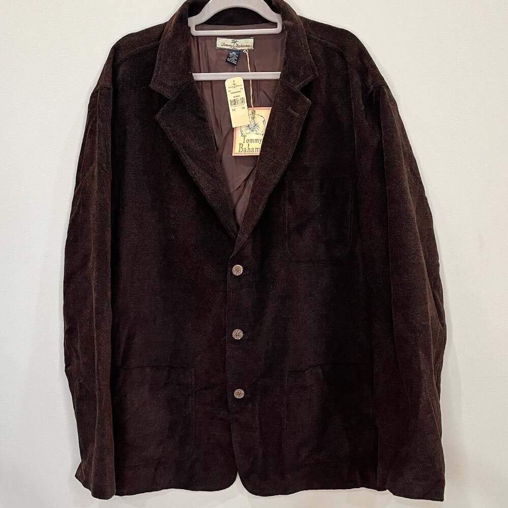 Tommy Bahama Captain and Chenille Blazer Sz 2XL Wool & Cotton Blend Jacket